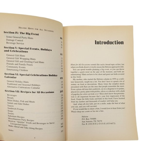 Heloise Hints For All Occasions Paperback 1995 First Edition Paperback - Picture 7 of 11